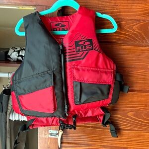 Fluide Kids Safety Vest - Red and Black